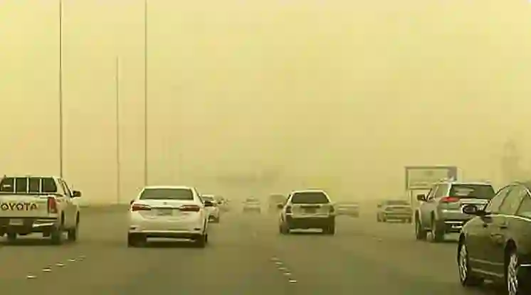 مركز العواصف يسجل زيادة كبيرة في العواصف الغبارية في سماء المملكة