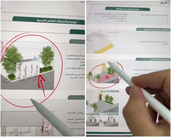 سر تصاميم البوكسات الالزامية عند البناء على الاراضي المخفضة في الرياض وسبب فرضها 