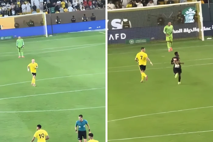 فيديو جديد ينشر لأول مرة يظهر كيف استعد رونالدو لهدفه بالمقصية في مرمى الخليج 